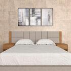 Cabeceira Estofada Para Cama Queen Dubai Carv/bege - M. Arapo