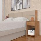 Cabeceira Estofada Para Cama Queen Dubai Carv/bege - M. Arapo