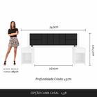 Cabeceira Estofada Para Cama Queen Dubai Com Led Bra/pre- M.