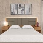 Cabeceira Estofada Para Cama Queen Dubai Com Led Car/cap- M.