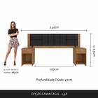 Cabeceira Estofada Para Cama Queen Dubai Com Led Car/pre- M.