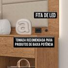 Cabeceira Estofada Para Cama Queen Dubai Com Led Car/pre- M.
