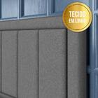 Cabeceira Estofada Para Cama Queen Istambul Linho Cinza - M.