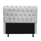 Cabeceira Estofada Paris 160cm Queen Size Capitonê Corino Bra