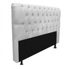 Cabeceira Estofada Paris 160cm Queen Size Capitonê Corino Bra