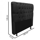 Cabeceira Estofada Paris 160cm Queen Size Capitonê Suede Pret