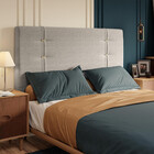 Cabeceira Estofada Queen160cm Linho Lisboa Dobuê