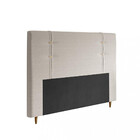 Cabeceira Estofada Queen160cm Linho Lisboa Dobuê