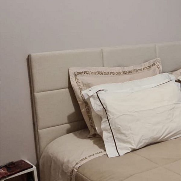 Cabeceira Estofada Queen 12 Blocos Não É Segredo Linho Cru 16