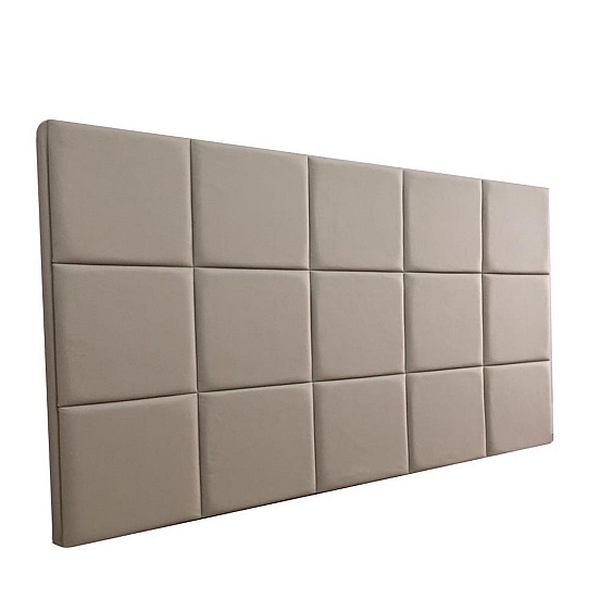Cabeceira Estofada Queen 15 Blocos Não É Segredo Suede Liso M