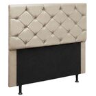Cabeceira Estofada Queen 160 Cm Alemanha Suede Marfim