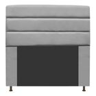 Cabeceira Estofada Queen 160 Cm Argentina A01 Suede Cinza