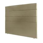 Cabeceira Estofada Queen 160 Cm Bela Suede Bege Escuro
