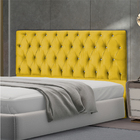 Cabeceira Estofada Queen 160 Cm Pérola Suede Amarelo