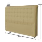 Cabeceira Estofada Queen 160 Cm Tânia A01 Suede Capuccino