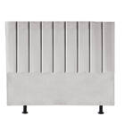 Cabeceira Estofada Queen 160cm Carla Ii Suede Cinza Claro - D