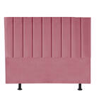 Cabeceira Estofada Queen 160cm Carla Ii Suede Rosa - D A Decor