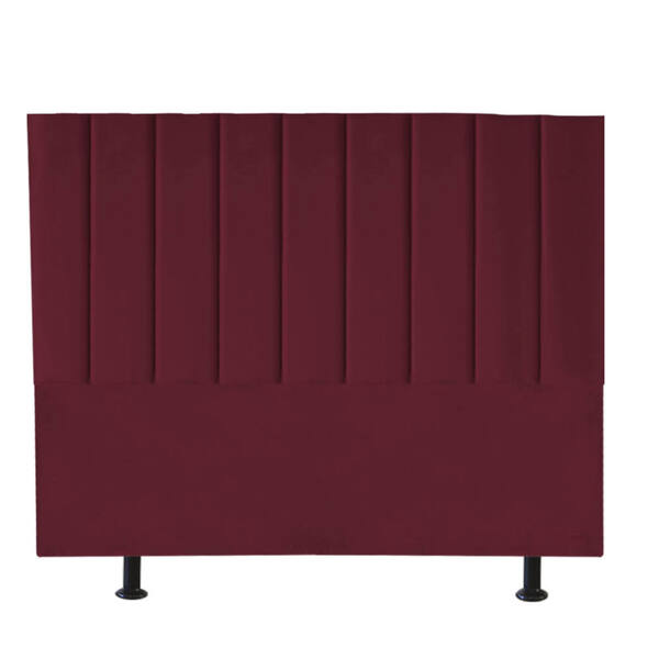 Cabeceira Estofada Queen 160cm Cora Suede Bordo - D A Decor