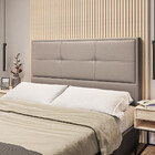 Cabeceira Estofada Queen 160cm Corino Monte Carlo Dobuê