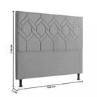 Cabeceira Estofada Queen 160cm Linho Alana Js Móveis