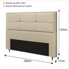 Cabeceira Estofada Queen 160cm Multimóveis Cr35075