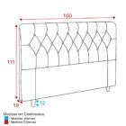 Cabeceira Estofada Queen 160cm Multimóveis Cr35079