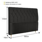 Cabeceira Estofada Queen 160cm Multimóveis Cr35079