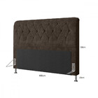 Cabeceira Estofada Queen 160cm Suede Miami Js Móveis