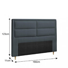 Cabeceira Estofada Queen 160cm Veloplus Estoril Dobuê