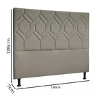Cabeceira Estofada Queen 160cm Veludo Alana Js Móveis