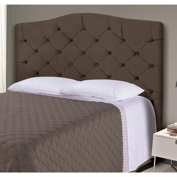 Cabeceira Estofada Queen 160cm Veludo Atenas Madetal