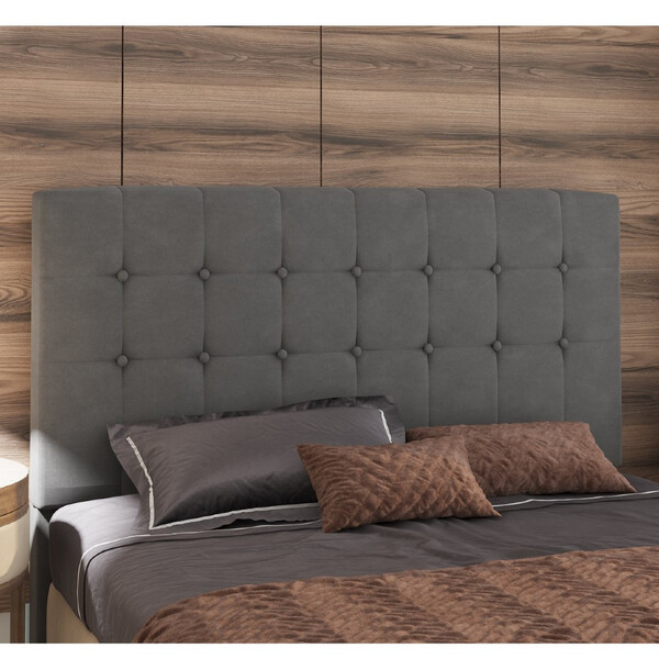 Cabeceira Estofada Queen 160cm Veludo Denver Viero