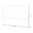 Cabeceira Estofada Queen 160cm Veludo Sky Plus Simbal