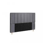 Cabeceira Estofada Queen 160cm Veludo Veneza Dobuê