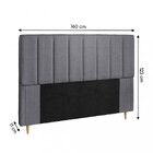 Cabeceira Estofada Queen 160cm Veludo Veneza Dobuê