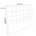 Cabeceira Estofada Queen 160x126cm Amandita Preto