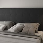 Cabeceira Estofada Queen 160x126cm Amandita Preto