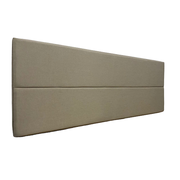 Cabeceira Estofada Queen 2 Blocos Não É Segredo Linho Palha 1