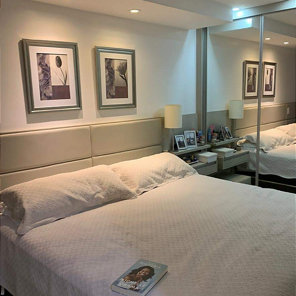 Cabeceira Estofada Queen 4 Blocos Não É Segredo Facto Bege 16