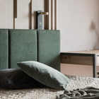 Cabeceira Estofada Queen 5 Blocos Não É Segredo Courvin Verde