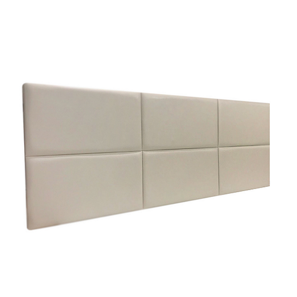 Cabeceira Estofada Queen 6 Blocos Não É Segredo Courvin Bege