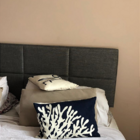 Cabeceira Estofada Queen 8 Blocos Não É Segredo Linho Cinza V