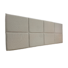 Cabeceira Estofada Queen 8 Blocos Não É Segredo Linho Cru Mes