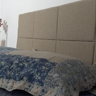 Cabeceira Estofada Queen 8 Blocos Não É Segredo Linho Palha 1