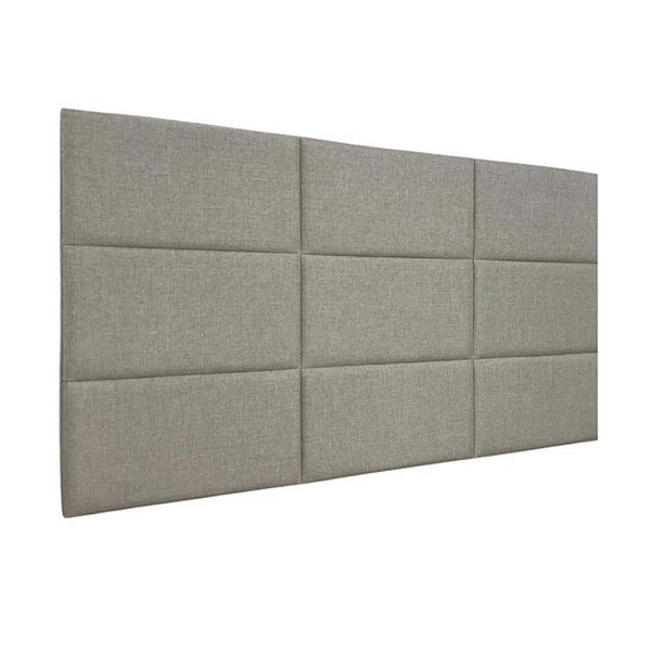Cabeceira Estofada Queen 9 Blocos Não É Segredo Linho Bege 16