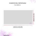 Cabeceira Estofada Queen Tachas Não É Segredo Linho Bege 160x