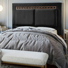 Cabeceira Estofada Queen Toronto Em Madeira De Eucalipto Velu