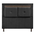 Cabeceira Estofada Queen Toronto Em Madeira De Eucalipto Velu