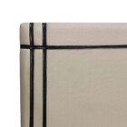 Cabeceira Estofada Royal 140cm Linho Com Fita Preta Star Conf