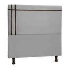 Cabeceira Estofada Royal 160cm Linho Com Fita Marrom Claro St